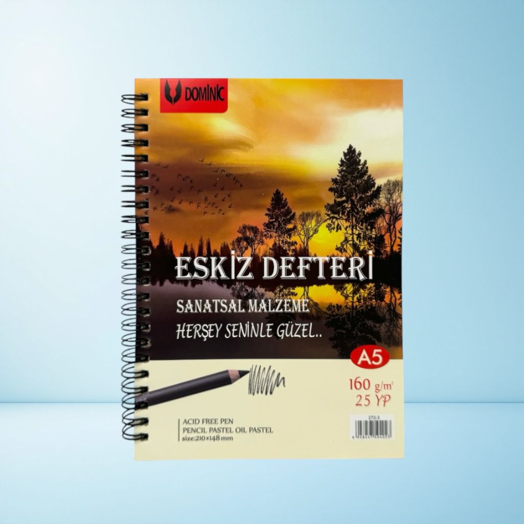 A-5 ESKİZ DEFTERİ 160 GRAM 25 YAPRAK